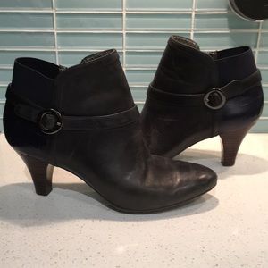 Circa Joan and David unique navy blue boots.